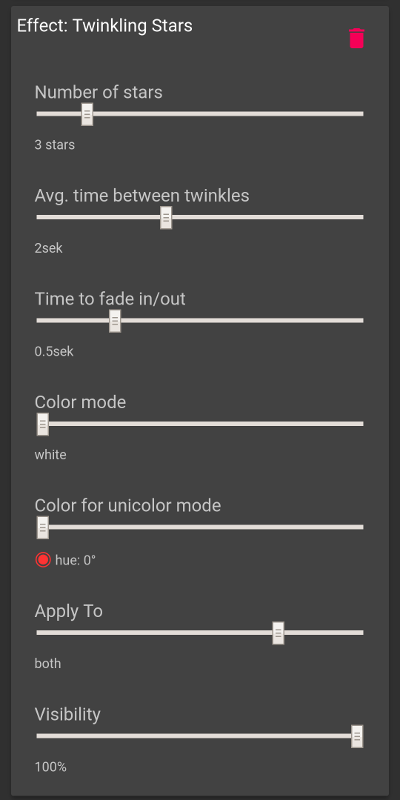 General channel settings